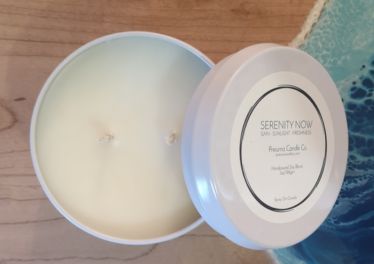 Serenity Now- 7oz Soy Blend Hand Crafted Candle